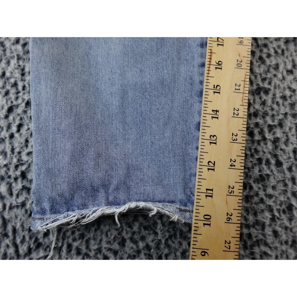 J Crew Point Sur Jeans Womens 30x26 Slouchy Boyfriend Button Fly ‎ Distressed